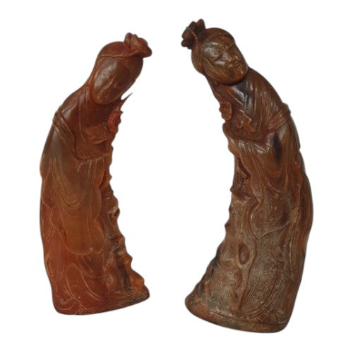 Buffalo Horn Carvings, China Late Quing Dynasty (1644-1911)