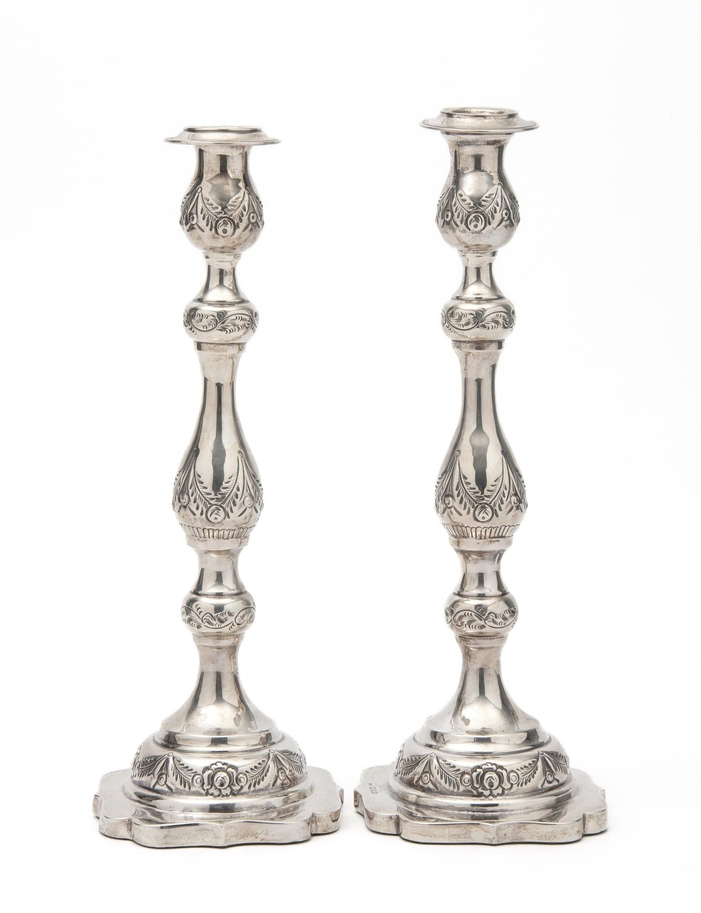 Silver Candlesticks, George V, 1929
