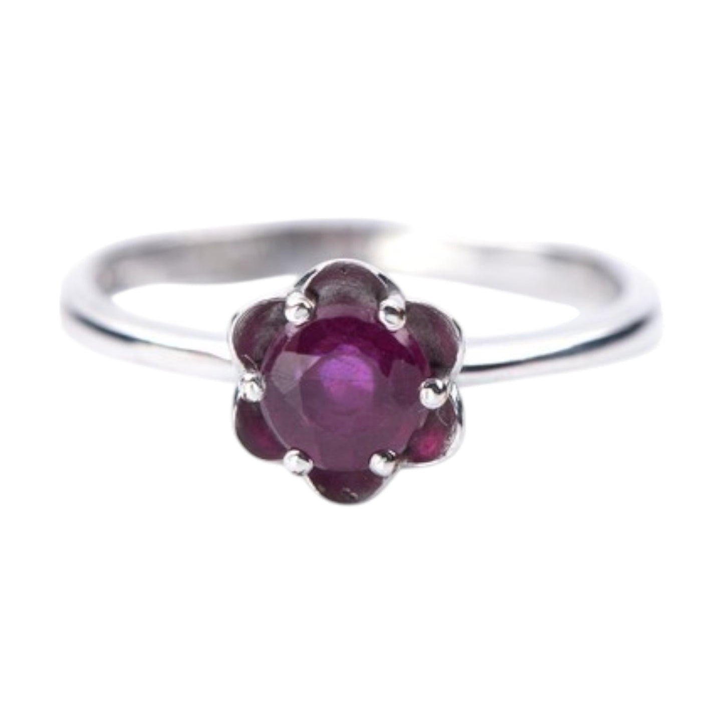 Ruby Solitaire Ring