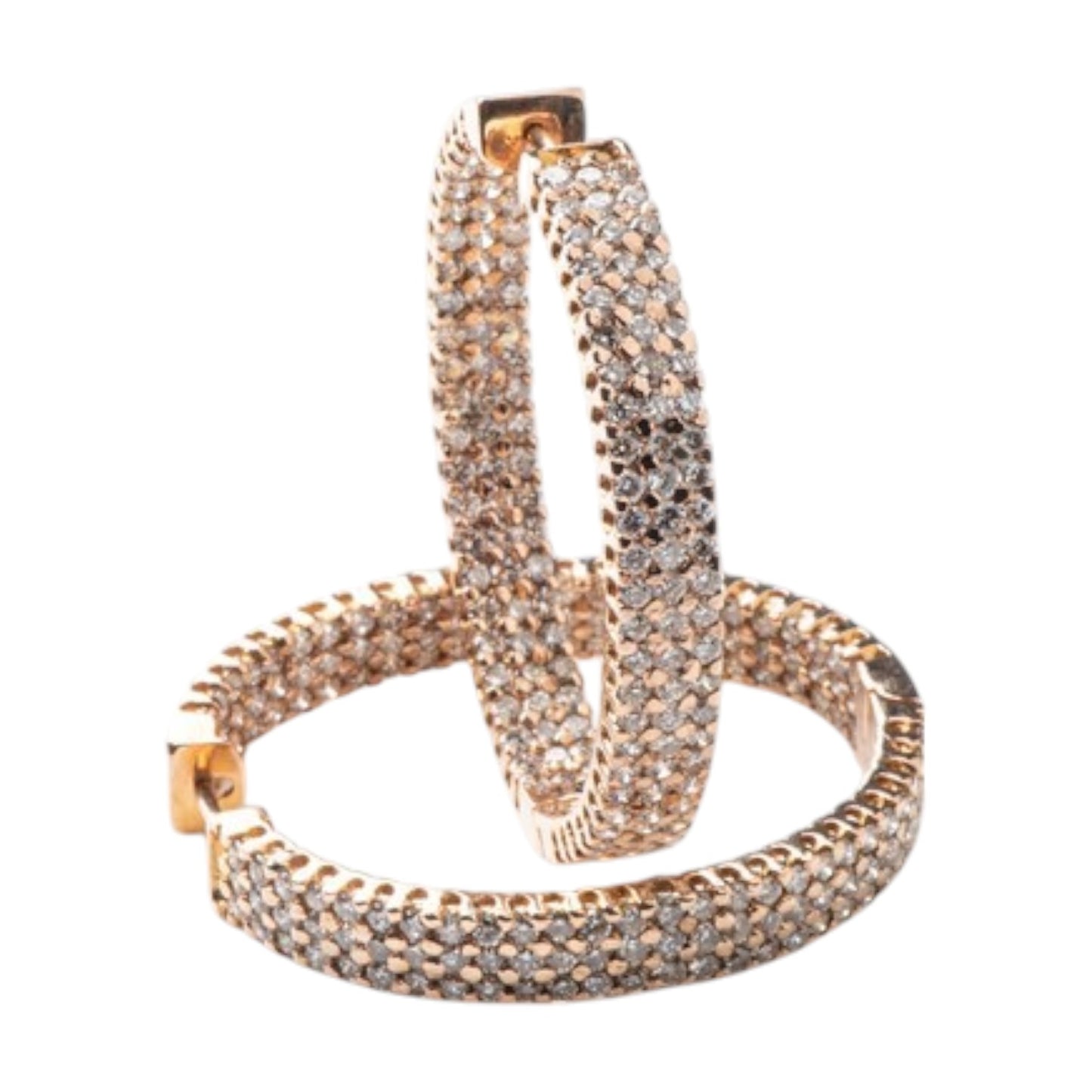 Diamond Earrings, 3.50 Carats