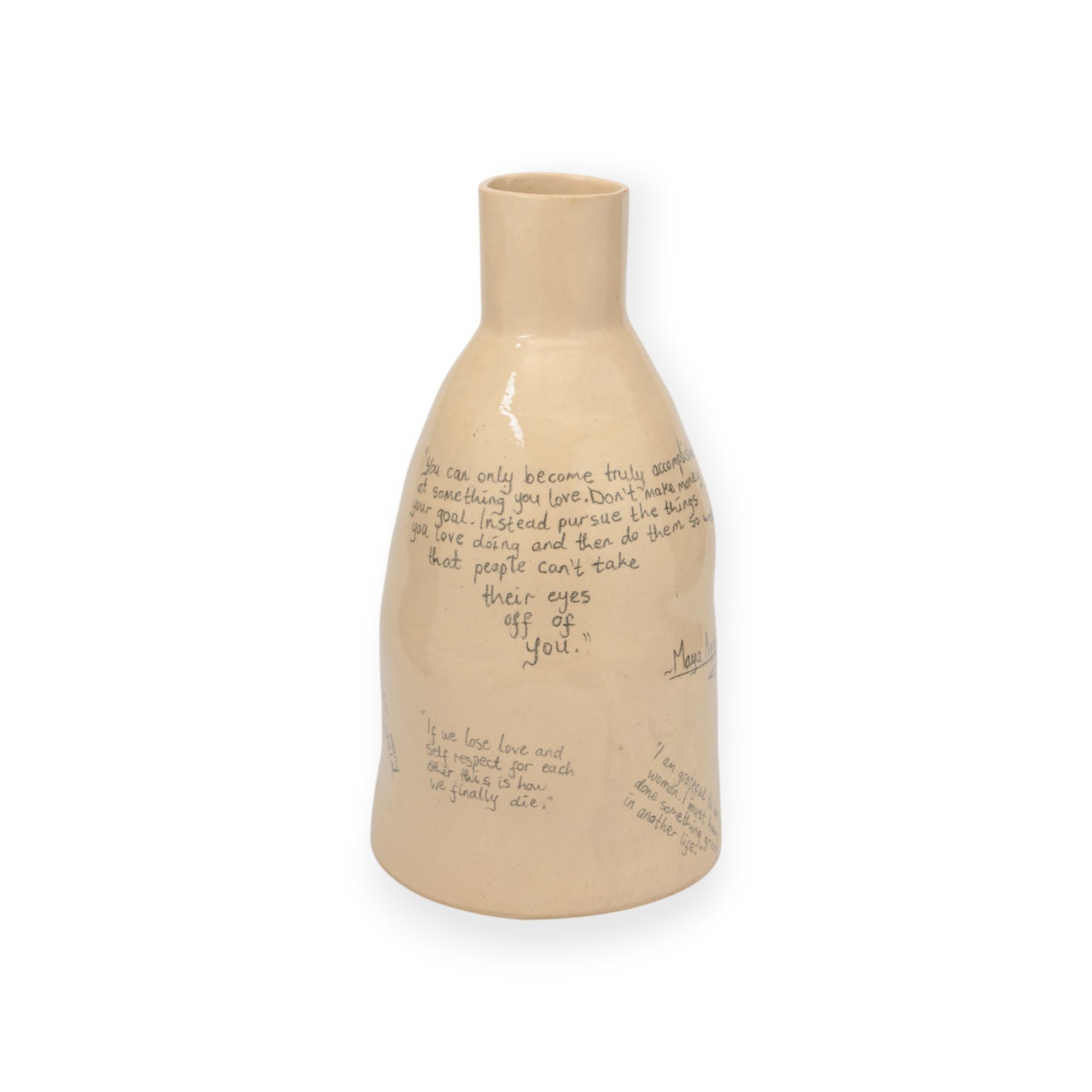 Sihlobo Bukhosi Moyo (b. 1992, South Africa) Dr Maya Angelou, 2024 Underglaze Pencil and Paint on Ceramic