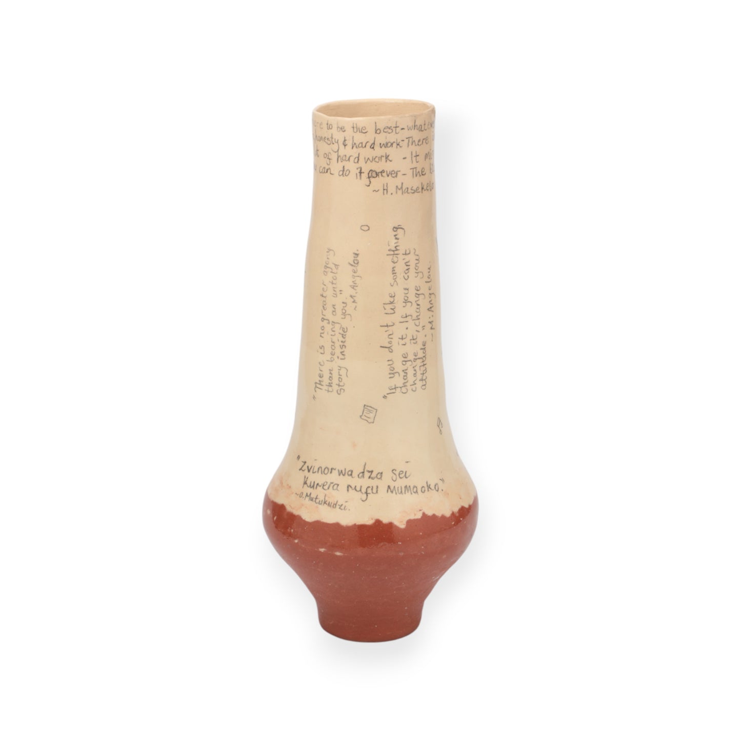 Sihlobo Bukhosi Moyo (b. 1992, South Africa) Proverbs, 2024 Underglaze Pencil and Paint on Ceramic