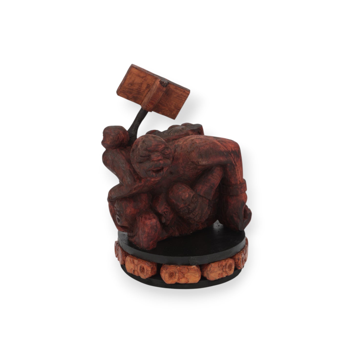 Simon Moshapo Jnr, Untitled, Mahogany, Pine, and Processed Wood, 2025