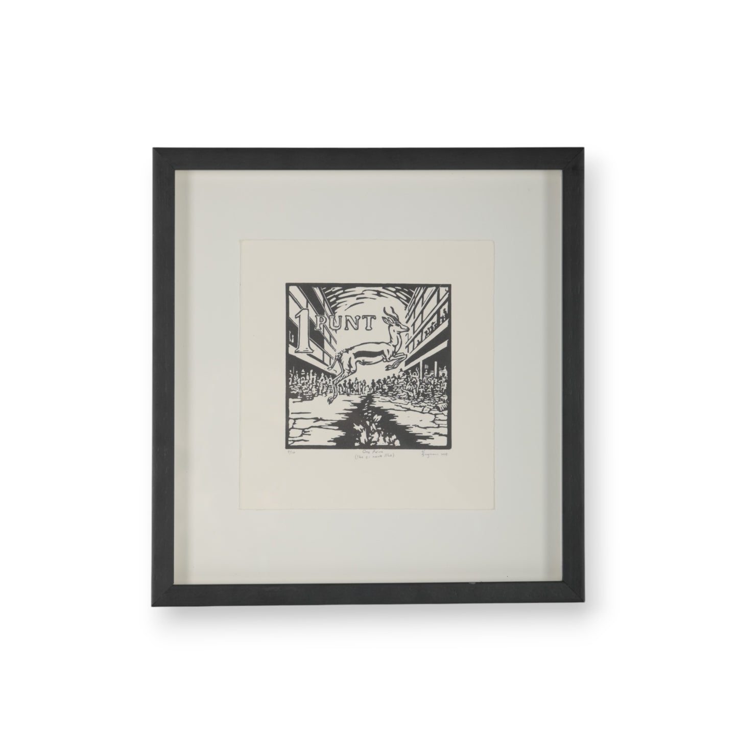 Johan Stegman, One Point, Linocut, 2024