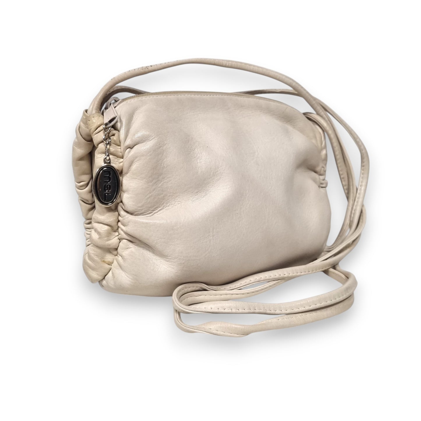 Leather Barrel Handbag