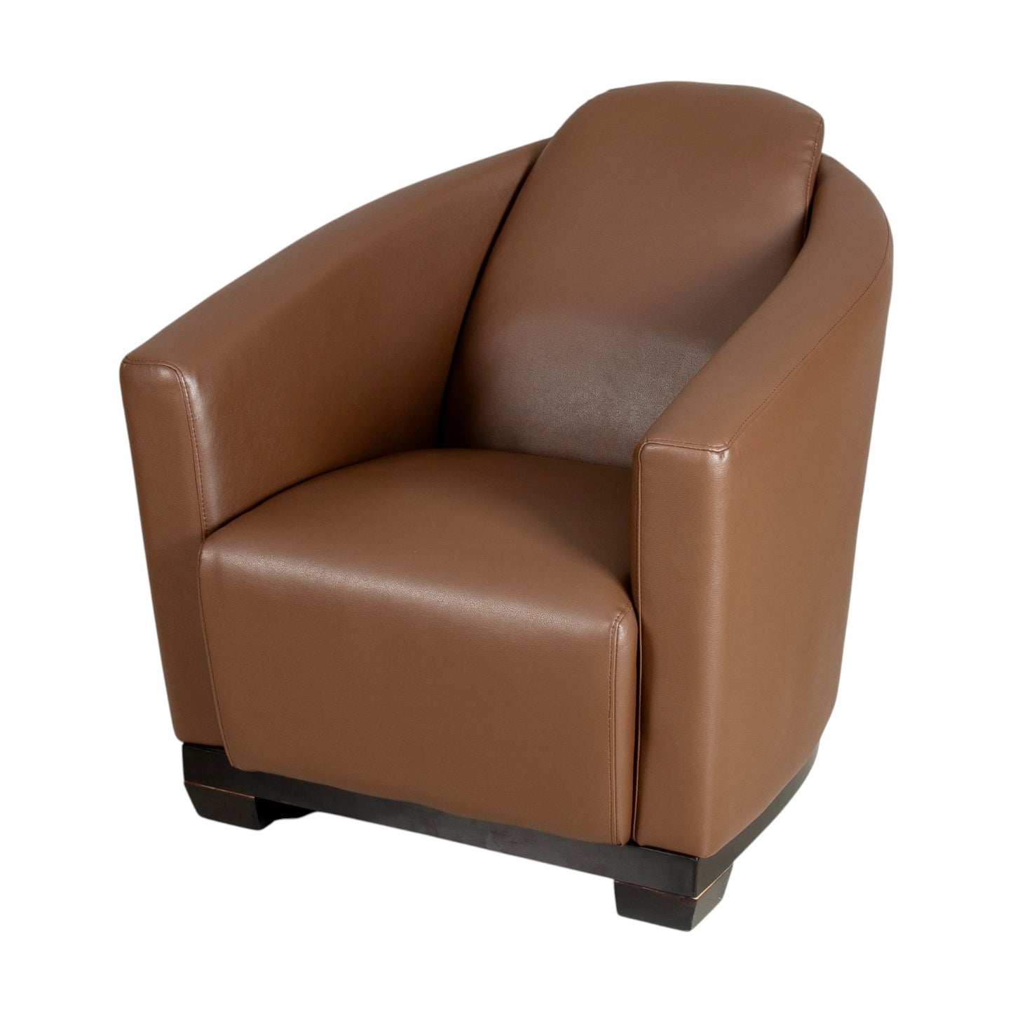 An Italian Leather-Upholstered Club Chair, Design Plus Interiors