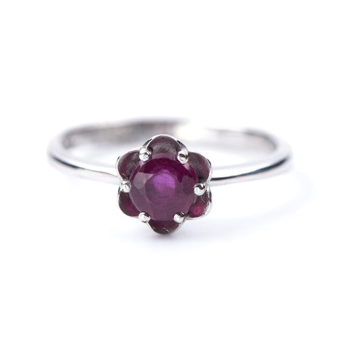 Ruby Solitaire Ring