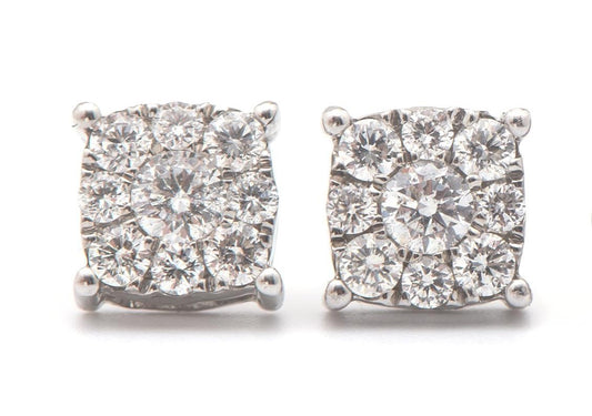 Diamond Stud Earrings, 0.60 Carats