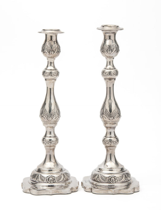 Silver Candlesticks, George V, 1929