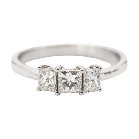 Diamond Trilogy Ring, 1.106 Carats
