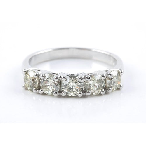 Diamond Half Eternity Ring, 1.50 Carats