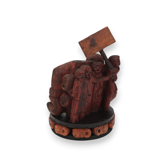 Simon Moshapo Jnr, Untitled, Mahogany, Pine, and Processed Wood, 2025