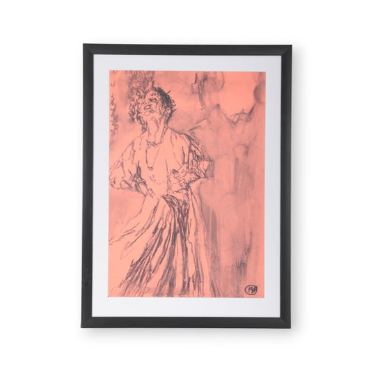 Melissa Haiden, The Air , Acrylic and charcoal on canvas, 2022