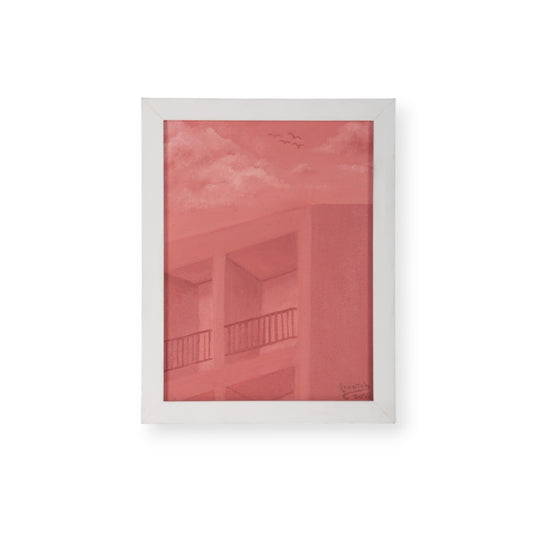 Chantal Masinga, Breath Between the Clouds, oil on canvas, 2025