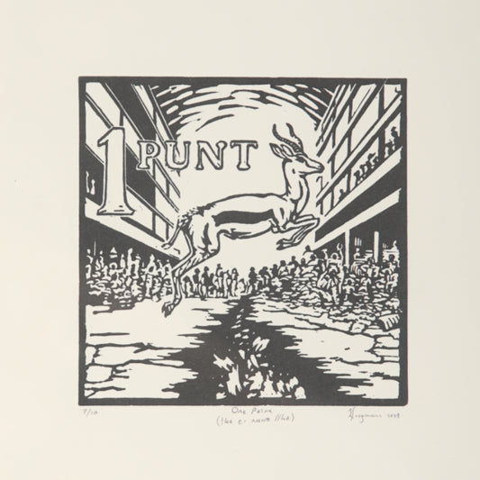 Johan Stegman, One Point, Linocut, 2024