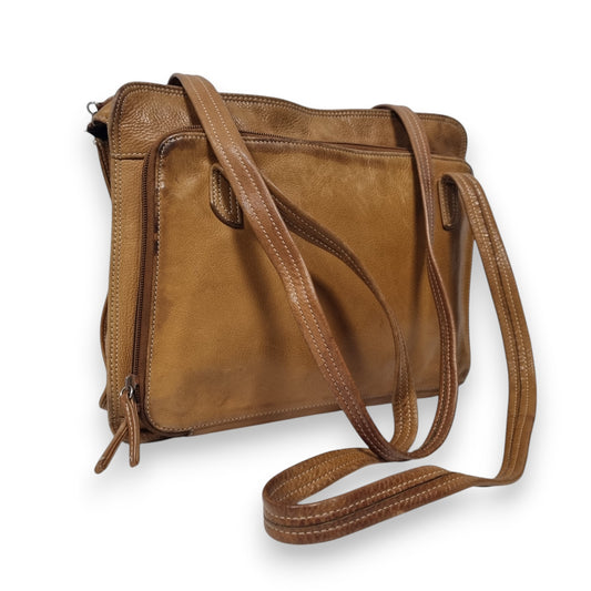 A TIGNANELLO LEATHER HANDBAG