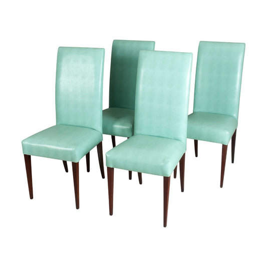A Set Of Four High Back Chairs, Design Plus Interiors
