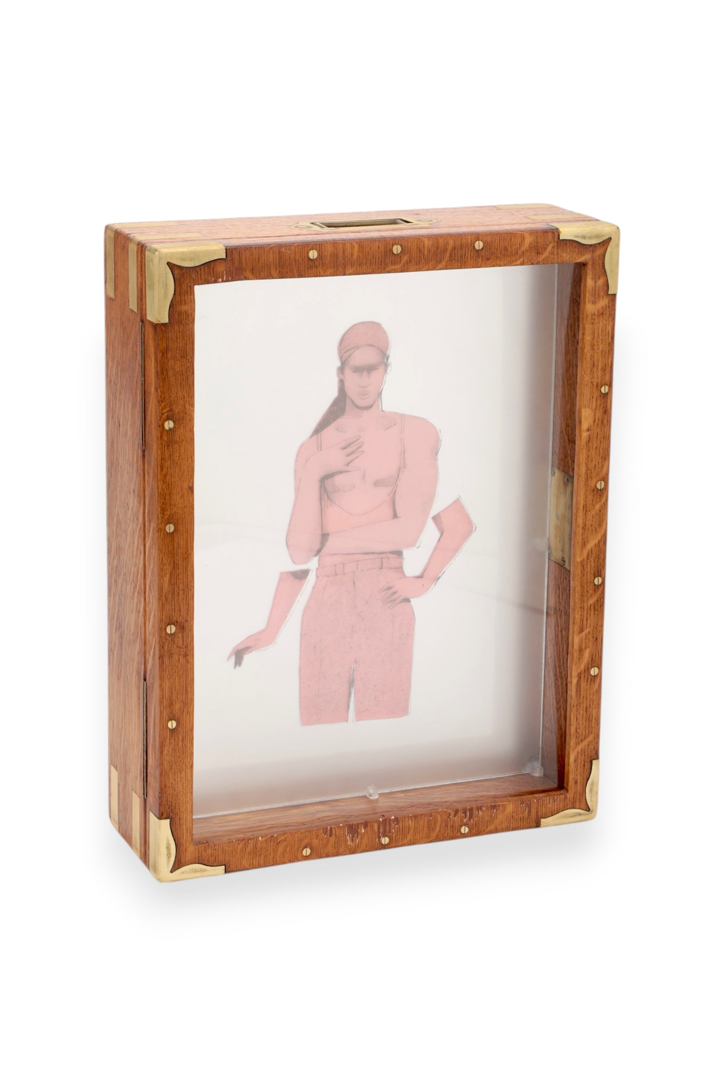 Dustin August, untitled, repurposed wooden box, 2025