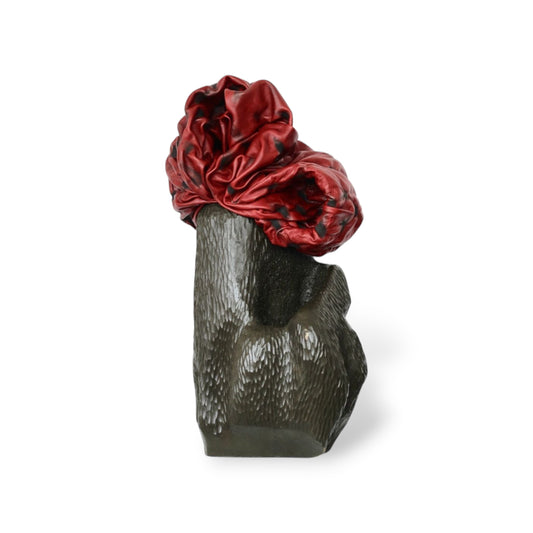 Nwabisa Ntlokwana, Folded in resilience, Jacaranda wood, 2025