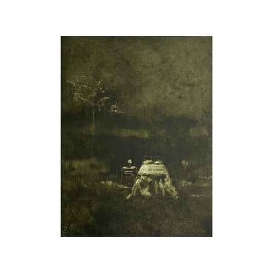 Nicola Bouwer,’When life gives you lemon's, go to bed', oil on board,2023
